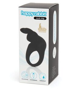 Happy Rabbit Rechargeable Cock Ring - Black