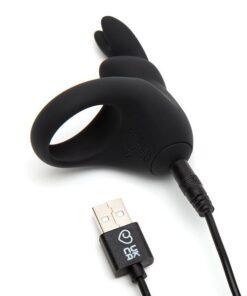 Happy Rabbit Rechargeable Cock Ring - Black