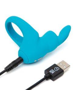 Happy Rabbit Rechargeable Cock Ring - Blue