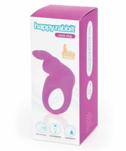 Happy Rabbit Rechargeable Cock Ring - Purple