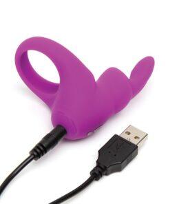 Happy Rabbit Rechargeable Cock Ring - Purple