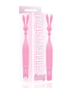 The 9's Clitterific! Button Bunny Clitoral Stimulator - Pink