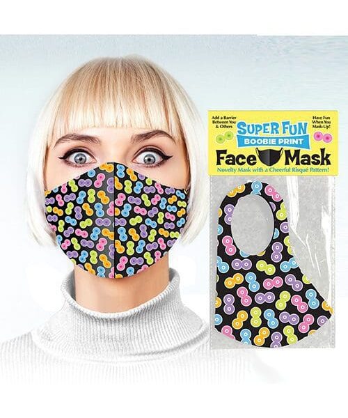 Super Fun Boobie Print Mask