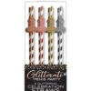 Glitterati Penis Party Straws - Pack of 8