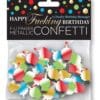 Happy Fucking Birthday FU Finger Confetti