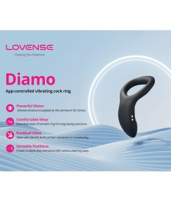 Lovense Diamo Cock Ring - Black