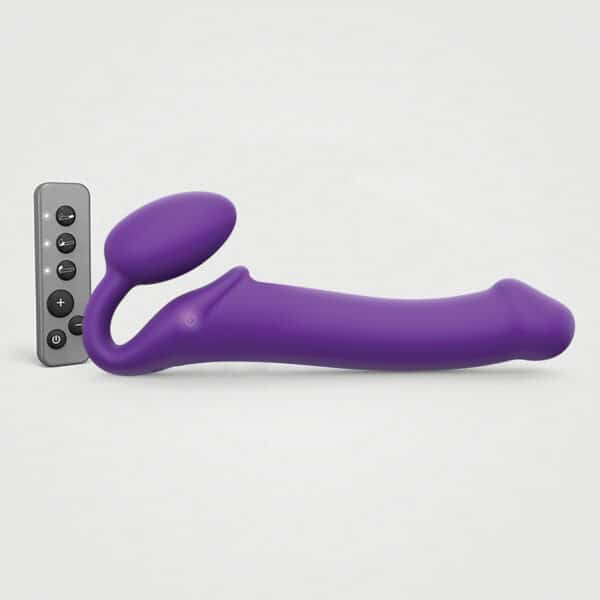 Strap On Me Vibrating Bendable Strapless Strap On Large - Purple