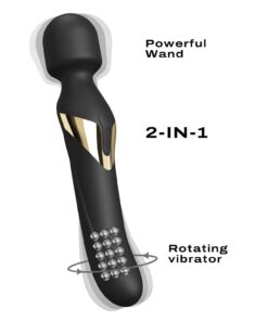 Dorcel Dual Orgasms Wand - Black/Gold