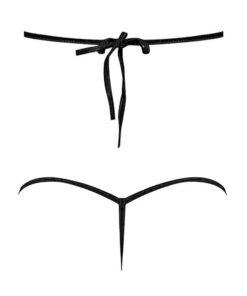 Lust Orthia Criss Cross Bra & G-String Black S/M