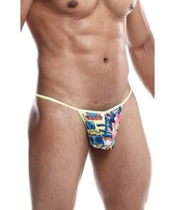 Male Basics Sinful Hipster Wow T Thong G-String Print SM