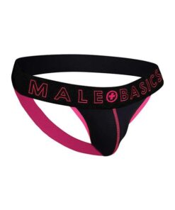 Male Basics Neon Jockstrap Coral LG