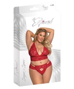 Sugar & Spice Bra & Panty Red QN