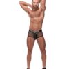 Cock Pit Fishnet Mini Cock Ring Short Black MD