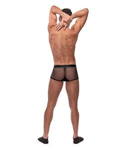 Cock Pit Fishnet Mini Cock Ring Short Black MD