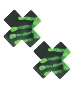 Neva Nude Temperature Reactive X Factor Pasties - Neon Green