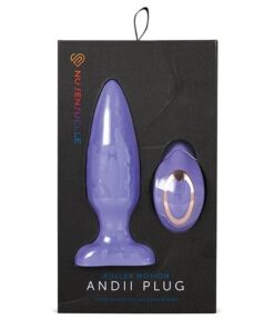 Nu Sensuelle Andii Vertical Roller Motion Butt Plug - Ultra Violet