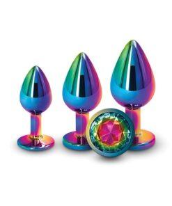 Rear Assets Rainbow Gem Anal Trainer Kit - Multi Color