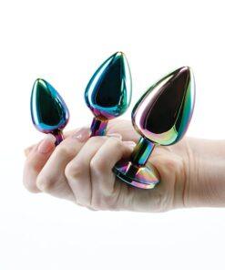Rear Assets Rainbow Gem Anal Trainer Kit - Multi Color