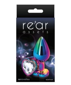 Rear Assets Mulitcolor Heart Medium - Clear