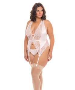 Noah Soft Cup Merrywidow w/Garter Straps & G-String Peach Whip 3X/4X