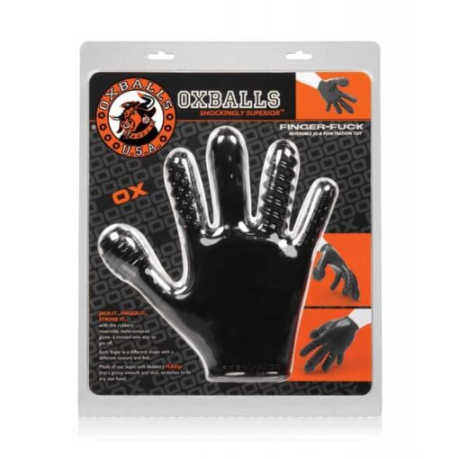 Oxballs Finger Fuck Glove - Black