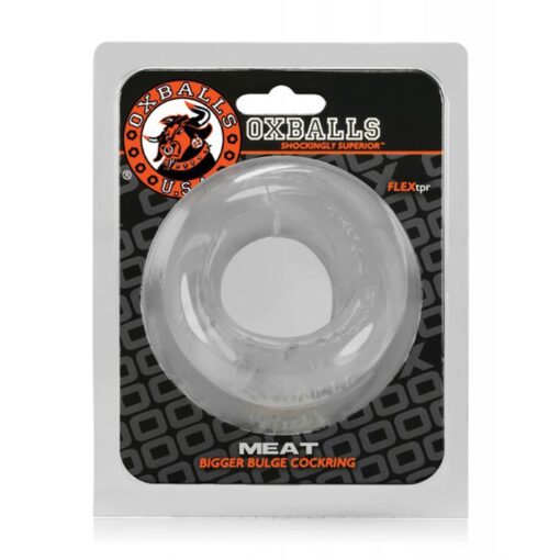 Oxballs Meat Padded Cock Ring - Clear