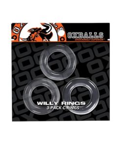 Oxballs Willy Rings - Clear Pack of 3