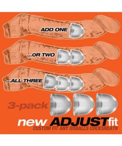 Oxballs Cocksheath Adjustfit Inserts - Pack of 3 Clear