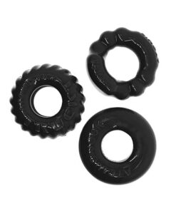 Oxballs Bonemaker 3 Pack Cockring Kit - Black