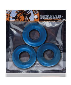 Oxballs Fat Willy 3 Pack Jumbo Cock Rings - Space Blue