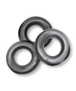 Oxballs Fat Willy 3 Pack Jumbo Cock Rings - Steel