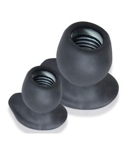 Oxballs Morphhole 2 Gaper Plug Large - Black Ice