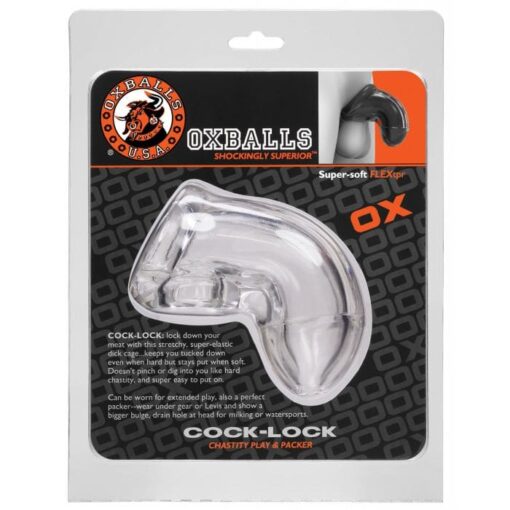 Oxballs Cock Lock Cock Cage - Clear