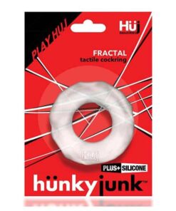 Hunky Junk Fractal Cockring - Clear Ice