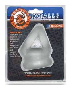 Oxballs Tri Squeeze Cocksling & Ballstretcher - Clear Ice