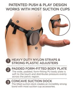 King Cock Elite Comfy Silicone Body Dock Kit