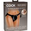 King Cock Elite Beginner's Body Dock Strap On Harness - Black