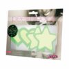 Peekaboos Glow in the Dark Hearts & Stars - Green 2 Pairs