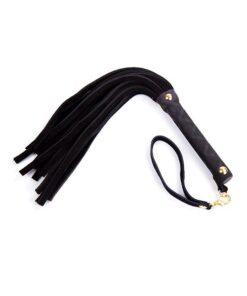 Plesur Mini Leather Flogger - Black