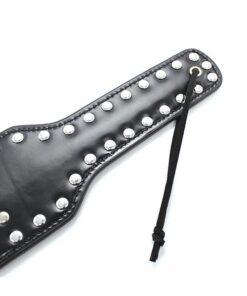 Plesur Cut-Out Heart w/Studs Paddle - Black