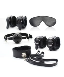 Plesur Everything Bondage 12 Piece Kit - Black
