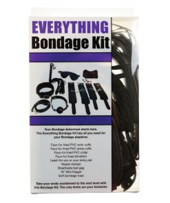 Plesur Everything Bondage 12 Piece Kit - Black