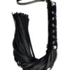 Rouge Short Leather Flogger w/Studs