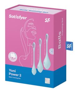 Satisfyer Yoni Power 2 Balls Training Set - Light Blue