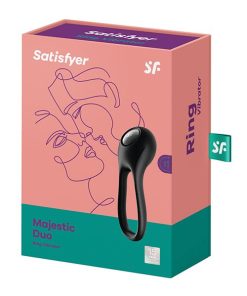 Satisfyer Majestic Duo Ring Vibrator - Black