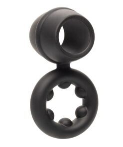 Alpha Liquid Silicone Dual Magnum Ring - Black