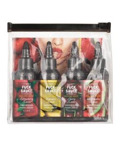 Fuck Sauce Flavored Water Based Personal Lubricant Variety 4 Pack - 2 oz Each