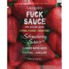 Fuck Sauce Flavored Water Based Personal Lubricant Sachet - .08 oz Strawberry