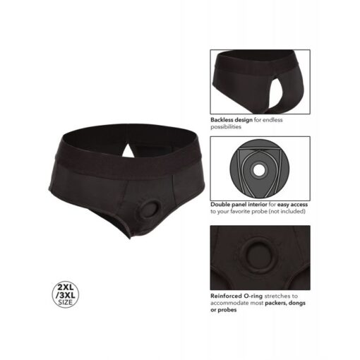 Boundless Backless Brief 2XL/3XL - Black