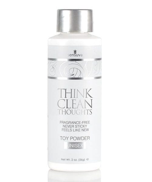 Sensuva Think Clean Thoughts Toy Powder - 2 oz Bottle